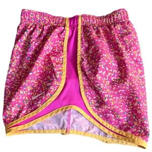 Nike Dri-FIT Women’s Running Shorts – Size Large – Pink Confetti Printy